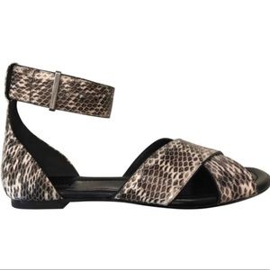 Michael Kors Collection Snakeskin Leather Sandals
